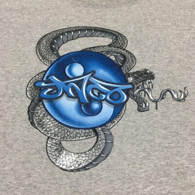 【L】 JNCO JEANS ジンコ ドラゴン Tシャツ USA製 IB1256 Vintage Jnco Jeans Dragon T-shirt Youth Medium Red Double