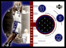 2002-03 Upper Deck Scoring Threads Chris Webber Sacramento Kings #CW-ST
