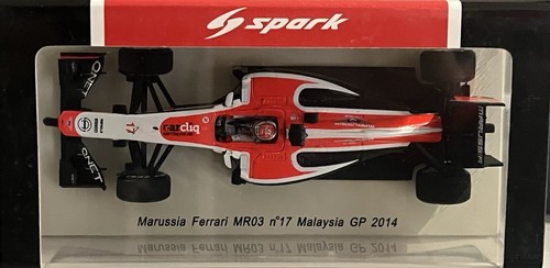 SPARK 1/43 S3082 Marussia MR03 Ferrari #17 Malaysian GP 2014 Jules Bianchi - Imagen 4 de 9