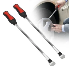 2Pcs 14.5" Steel Tire Iron Spoons Lever Kit Professional Motorcycle Repair Tool