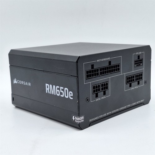 CORSAIR RM650e (2025) Fully Modular 650 Watt Gold Low-Noise ATX Power Supply - Zdjęcie 4 z 6