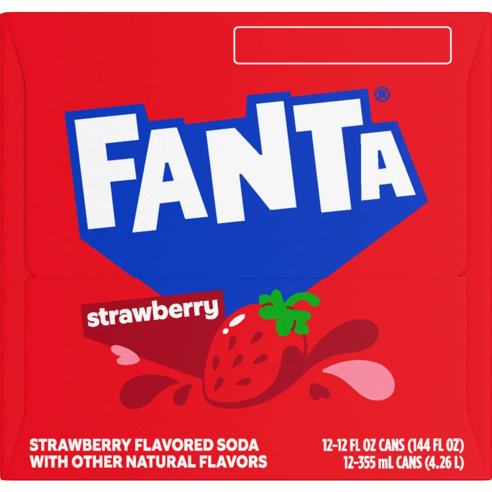Fanta Strawberry Soda Pop Fridge Pack, 12 fl oz, 12 Pack Cans