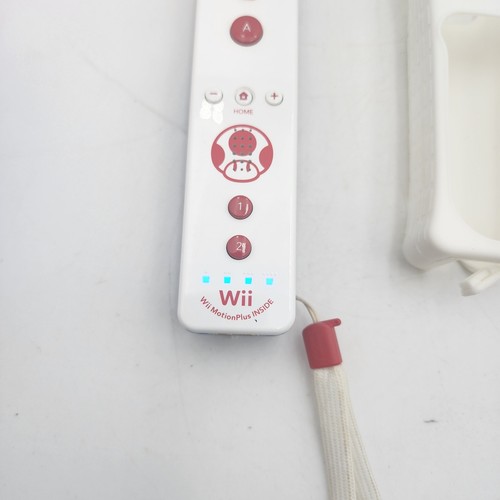 Mando a distancia Nintendo Wii Toad Edition Motion Plus RV probado funcionando usado - Imagen 8 de 11