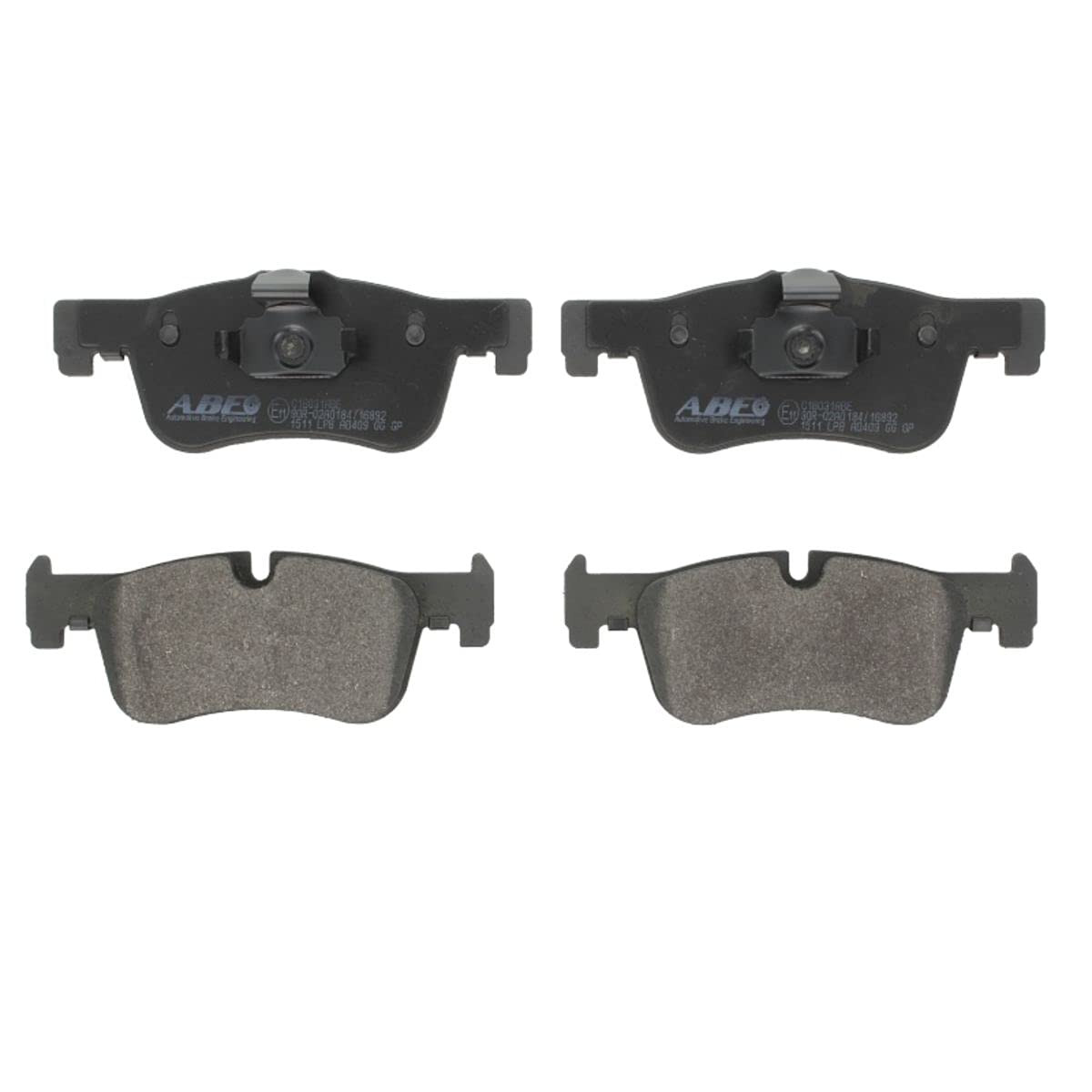 ABE C1B031ABE - front axle - disc brake pad set, 1 unit -...