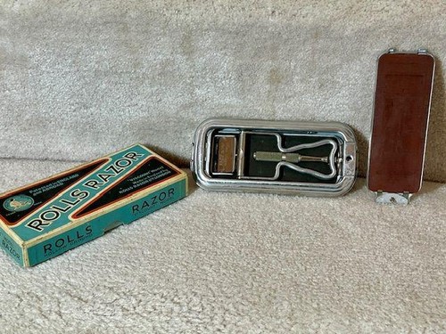 Vintage Rolls Razor Viscount Model Strop Hone Blade Case w/ Box Made in England - Picture 3 of 6