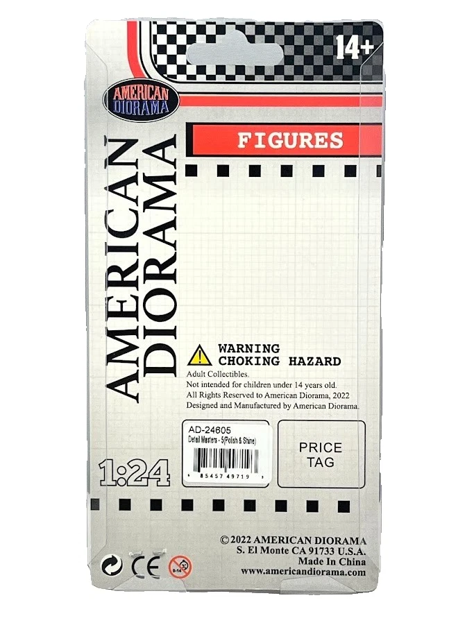 Auto Dettaglio Polacco Cera Uomo Resina Modello Figura Display 1/24 - Immagine 2 di 4