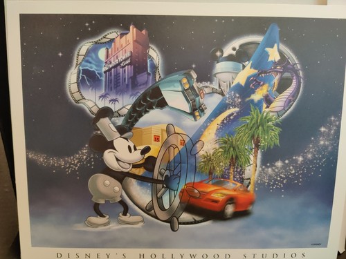 Walt Disney World Parks - Sammler Set 4 - Mickey Lithographien - 11"x14" - Echtheitszertifikat  - Bild 4 von 8