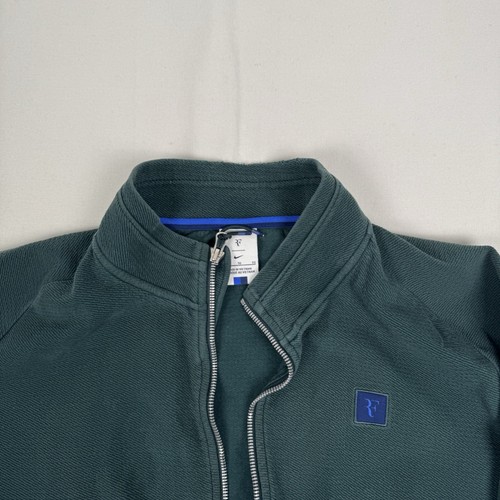 Nike Tracksuit Roger Federer Jacket Mens Size XL RF Court Tennis Zip Green - Picture 3 of 11