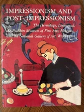 IMPRESSIONISM AND POST-IMPRESIONISM Fine Arts Book Tabletop Vintage 1989 📚