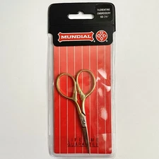 Mundial Classic Forged 3 1/2" Florentine Embroidery Scissors 160-CS Gold Handles