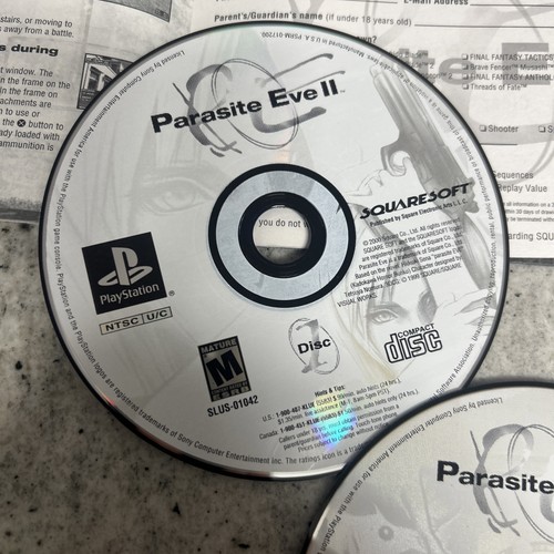B6 Parasite Eve 2 - PlayStation 1 Sony PS1, 2000 komplett - mit Registrierungskarte - Bild 2 von 17
