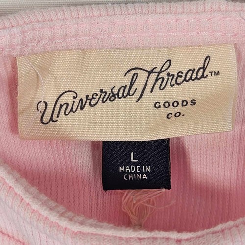 Universal Thread Corset Tank Top Womens Large Ribbed Stretch Light Pink - Picture 9 of 10