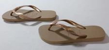 Havaianas Women's Slip On Top Tiras Flip Flops AC2 Rose Gold US: 9-10 EU:41-42  