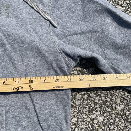 Zero Foxtrot Hoodie Mens Medium Gray Graphic Logo Skull Military Warrior Veteran - Picture 9 of 12