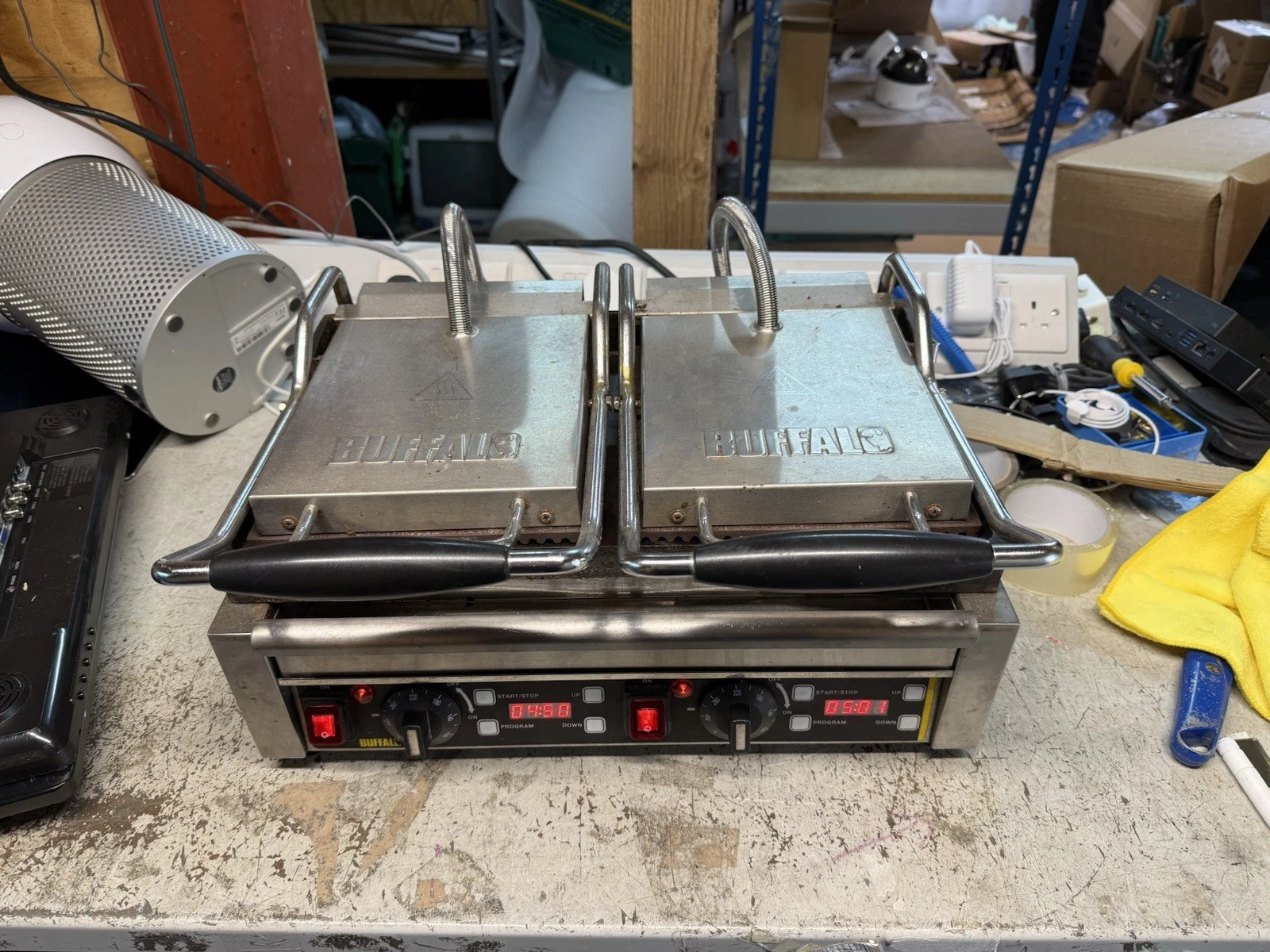 Commercial 2900W Electric Sandwich Panini Press Grill Sandwich Maker Machine #S4