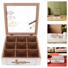  Wood Box Holder For Tea Bags - Nordic Retro Tea Bag Organizer Case With 9