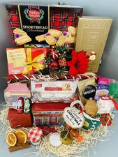 Christmas large elegant family hamper luxury basket tea biscuits him her mug cup