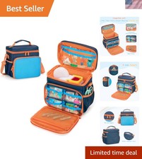Stylish Blue Carrying Case for Little Tikes Story Dream Machine - 5 Compartments