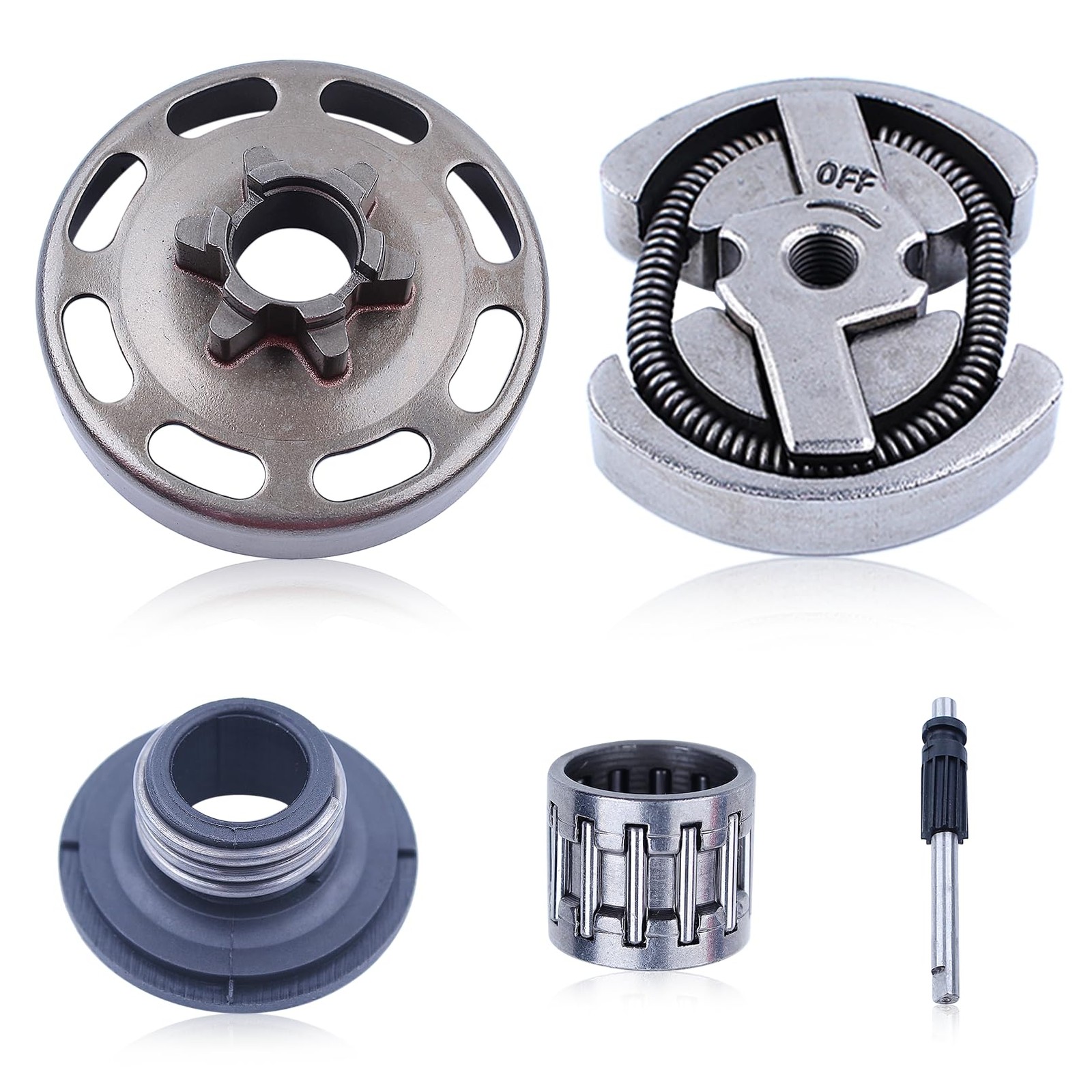Tambour d'embrayage acier trempé 3/8" 6T pour Husqvarna série E 435 135
