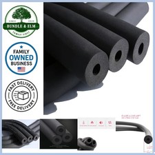 Rubber Foam Tubing 3/8x1-1/4in 6ft Insulation Protectors for AC Guards