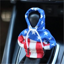Car Gear Shift Cover, Flag Car Gear Shift Hoodie for Shifter Knob, Universal Gea