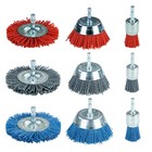 9 Pack Nylon Filament Abrasive Wire Brush Wheel & Cup Brush Set with 1/4 Inch...
