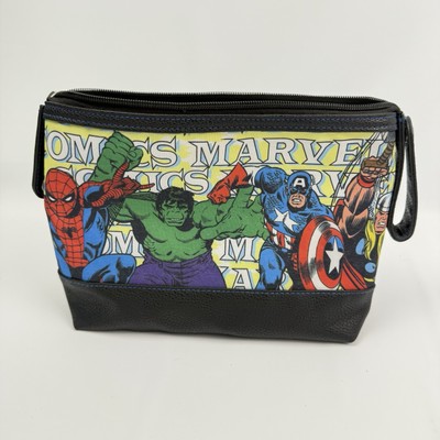 Marvel Comics Leather/Canvas Hand Purse Zipper Closure And Zipper Pocket Inside