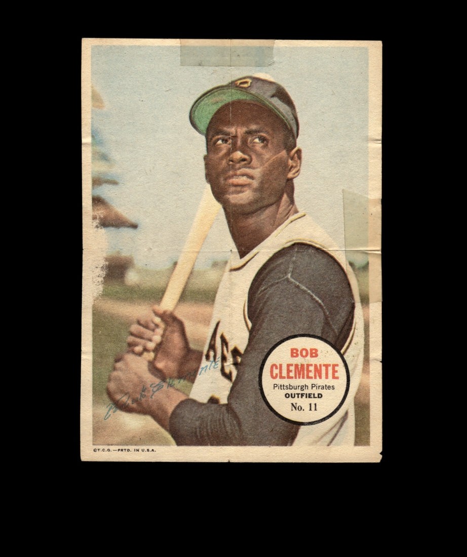 1967 Topps Posters Inserts Set-Break # 11 Roberto Clemente *GMCARDS*