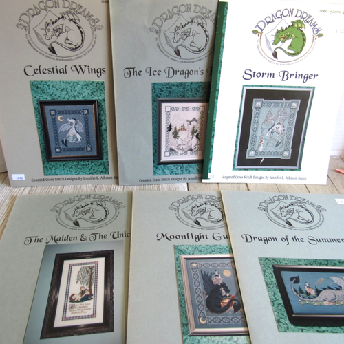 Vintgae Counted Cross Stitch DRAGON DREAMS Magic/Mystical/Instruction Pattern - Picture 1 of 7