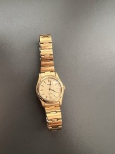 Vintage Pulsar Y481-3890 Gold Tone Quartz Analog Ladies Watch