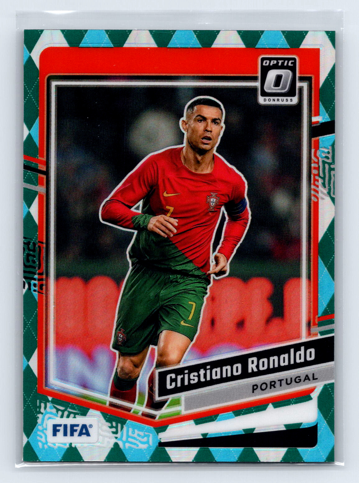 Cristiano Ronaldo 2023-24 Panini Donruss Optic Argyle Prizm #44 Portugal