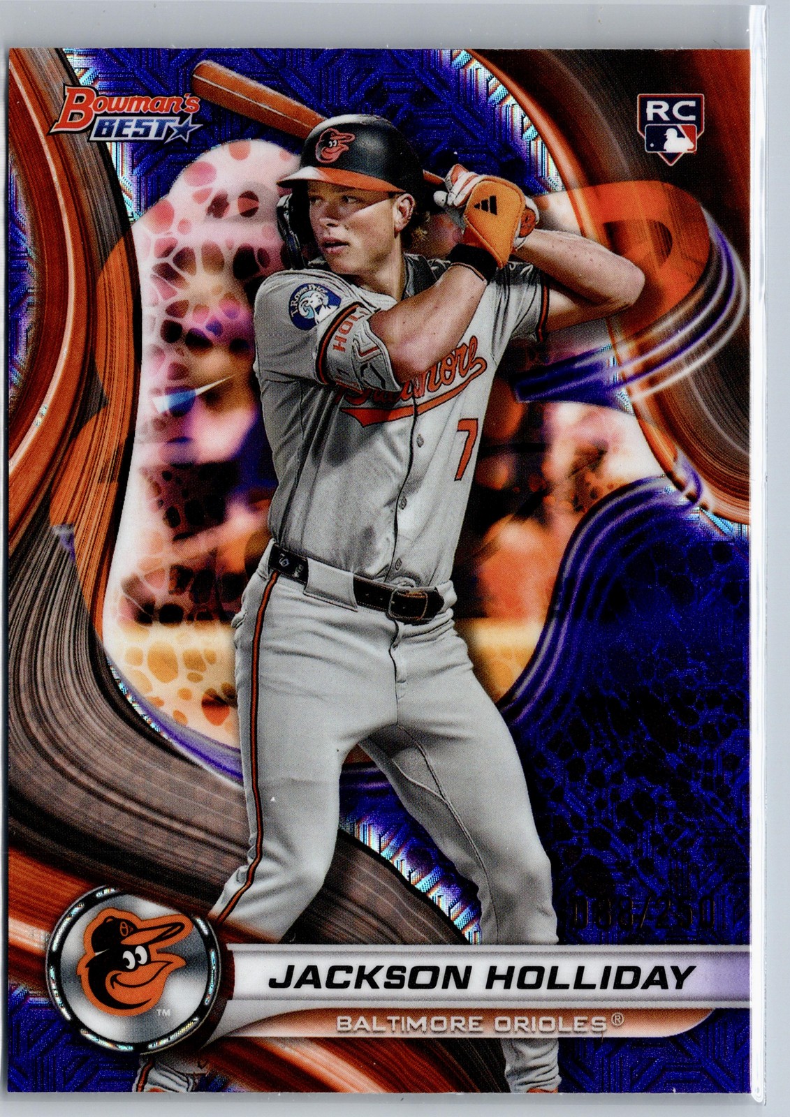 2024 Bowman's Best #13 Jackson Holliday Purple Mojo Refractors #/250