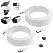 2Pack Power Cable for eufy SoloCam S220/S340, C210, USB Type-C Extension Cable f