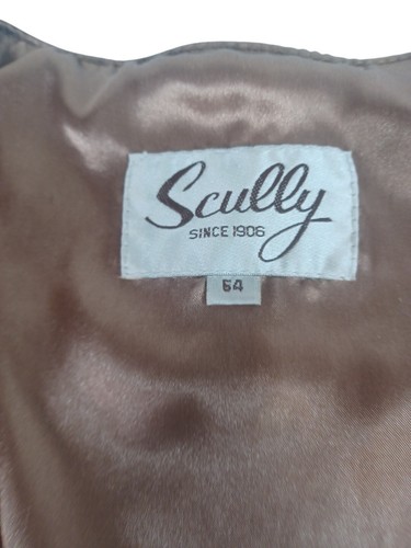 Scully Herren 54 3XL Braun Leder Western Weste Vintage Large Satin Gefüttert Go West - Bild 6 von 9