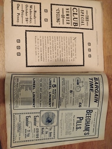 Vintage Antique Cycling Magazine October 17 1903 bicycle - Picture 8 of 9