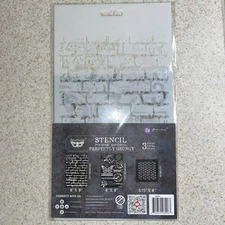 Perfectly Grungy | Mylar Stencil Set of 3 | Finnabair by Prima
