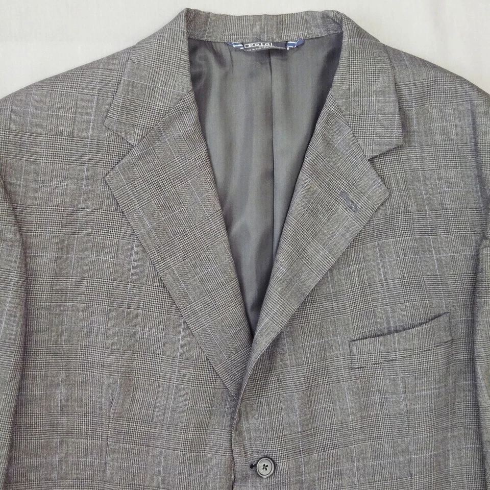 Blazer Polo Ralph Lauren Para Hombre 44R Gris Lana Glen Cuadros Clásico Abrigo Deportivo EE. UU. Foto 2 de 4