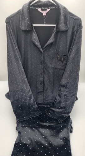 Pigiama Juicy couture nero borchiato 2 pezzi taglia extra large - Foto 1 di 5