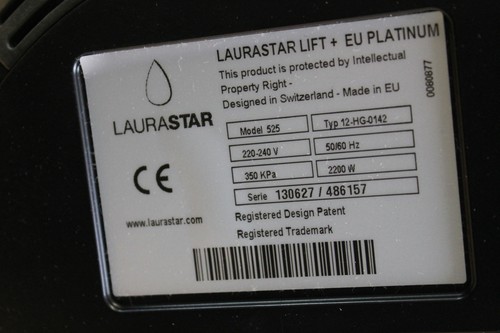 Laurastar Lift Plus EU Platinum  Model 525 Bügelstation - Bild 5 von 5
