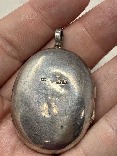 Antikes Sterling Silber Medaillon englische Punzen ausgefallenes Design - Bild 2 von 9