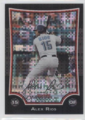 2009 Bowman Chrome X-Fractor 6/250 Alex Rios #158 9bp