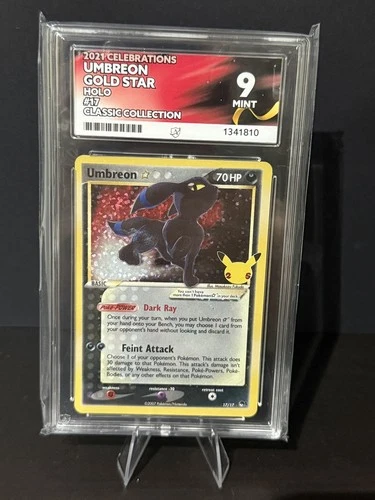 Pokémon TCG Umbreon Gold Star 17/17 Celebrations Classic Collection Ace 9