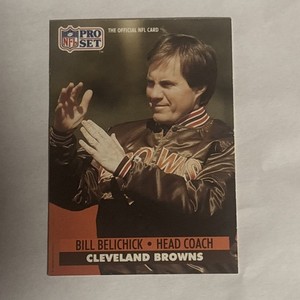 Bill Belichick Cleveland Browns 1991 Pro Set #126