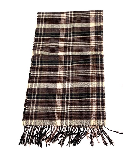 Wool100 Woolrich karierte Schals 3 Muster 60" lang mit Fransen - Bild 3 von 4