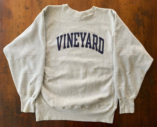 Vintage 80s Martha’s Vineyard Champion Reverse Weave Crew Neck Sweatshirt XL - Picture 1 of 9
