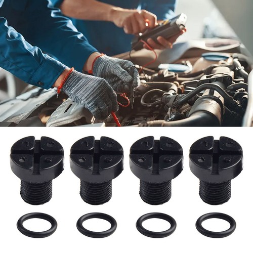 Bleed Screws Screw 4Pcs Overflow Coolant Expansion Radiator Tank Bleed