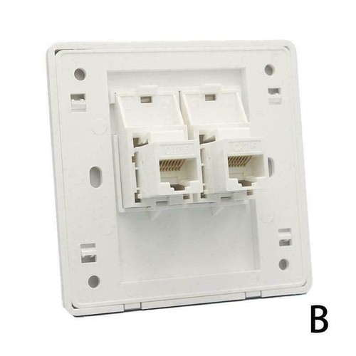 Wall Socket Plate Network Ethernet LAN Outlet Faceplate 2024 Panel P0Y8 - Afbeelding 13 van 14