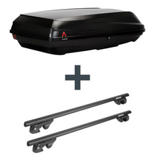Dachbox G3 BiCube 520+ + Dachträger Menabo Sherman für BMW 3er Touring E46 NEU