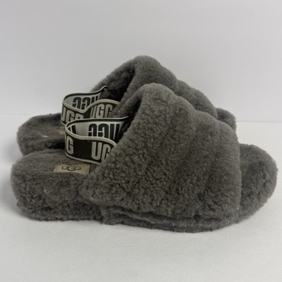 UGG Women's FLUFF YEAH Slide Wedge Sandal Slipper S/N 1095119 Wm 8