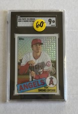 2020 Topps Silver Pack #85C-2 1985 Topps Chrome Baseball Shohei Ohtani SGC 9